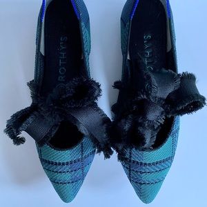 Rothy’s Pine Plaid Mary Janes